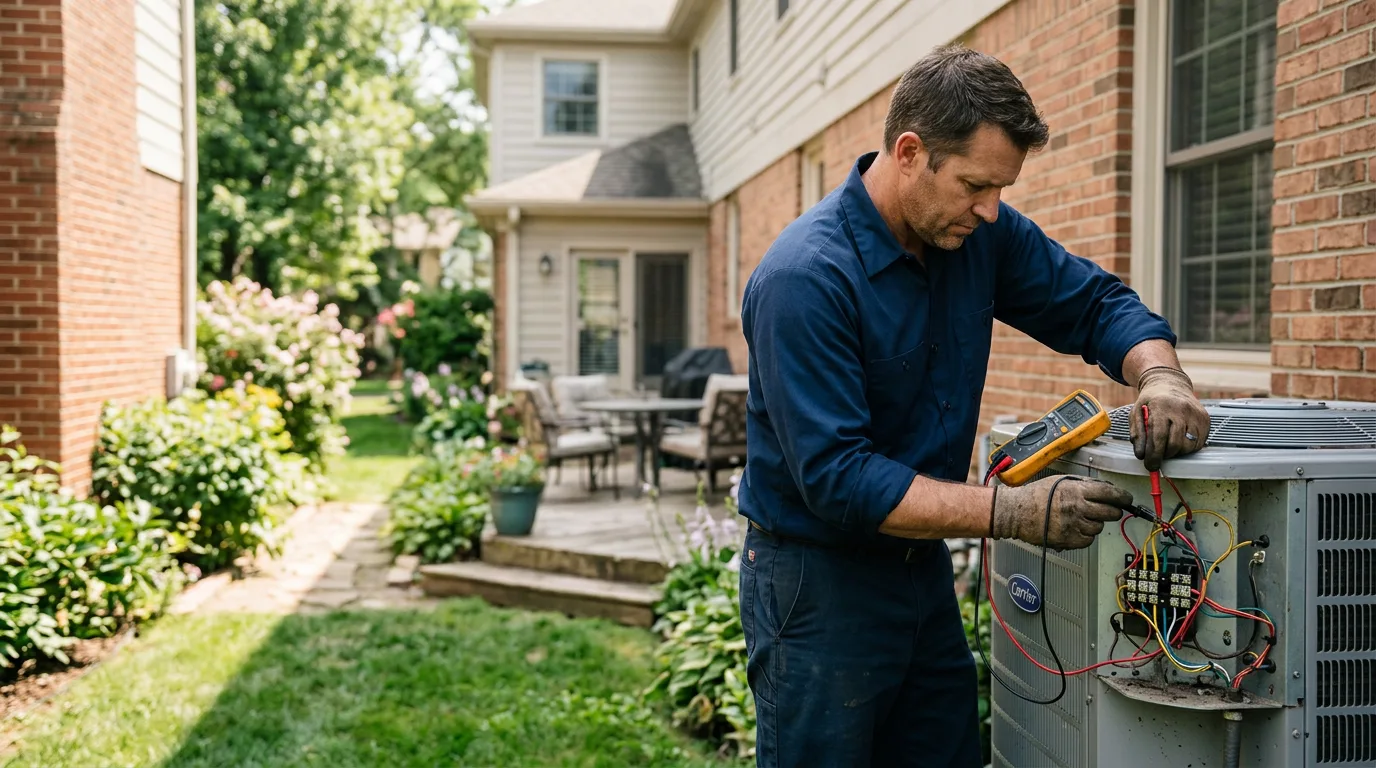 HVAC technician working near South Orange, NJ
